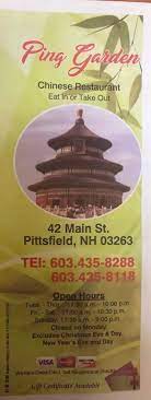Ping Garden Chinese Restaurant, Pittsfield, NH - WordPress.com gambar png