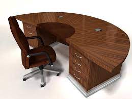 These modern round office desk are available in different style choices which could be luxurious, antique, trendy or something completely out of the ordinary. Desks Archives Ambience Dore Curved Office Desk Curved Desk Wood Office Furniture