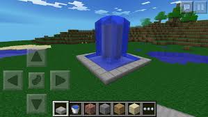 how to make a fountain in minecraft pe
