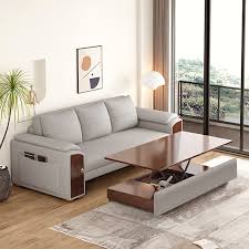 Sofa Bed Convertible Leath Aire Sleeper