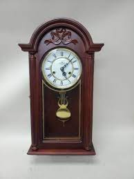 D A Vintage Pendulum Wall Clock Wood