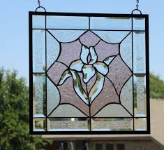 Square Large Antique Stained Glass
