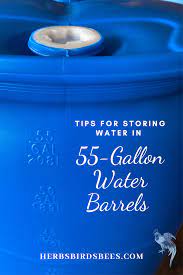 55 gallon plastic water barrels