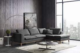 divani casa hickman modern dark grey
