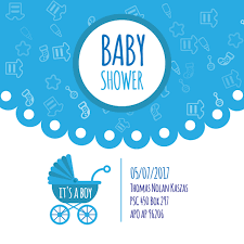Baby Shower Para Recien Nacido Celebracion Saludo Y Tarjeta De