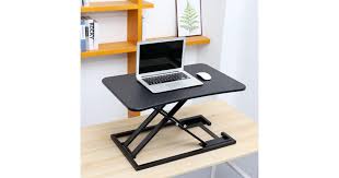 Rif6 adjustable height standing desk converter. Standing Desk With Height Adjustable Large Stand Up Desk Converter Ergonomic Tabletop Workstation Kogan Com