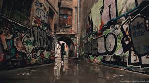 Urban Art Graffiti Paint Girl Buildings ...