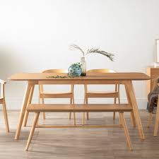 Roden Malaysian Oak Wood Dining Table