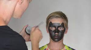 black panther face paint tutorial