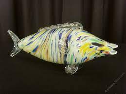 60 Murano Striped Glass Fish Venetian