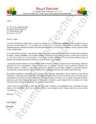 Cover Letter For New Teachers Rome Fontanacountryinn Com