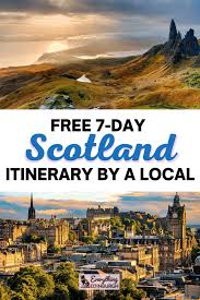 free 7 days in scotland itinerary