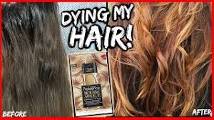 Try clairol nice 'n easy permanent hair color 6a/114 natural light ash brown ($8, at drugstores). Simple Ways To Dye Black Hair To Light Brown Without Bleach