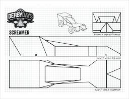Screamer Derby Days Car Template Printable Design Templates