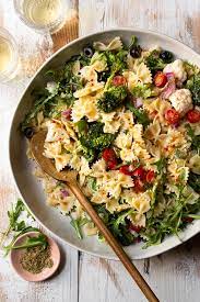 creamy italian ranch pasta salad