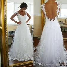 Plus Size Wedding Dresses 2018 Bridal Gowns A Line Backless Bridal Dress Beach Lace Dresses Vestidos De Novia Cheap Wedding Dresses