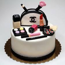 make up theme cake design cake for