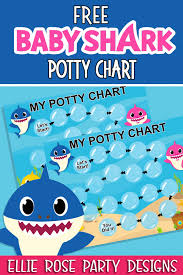 free baby shark potty chart