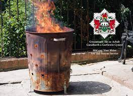 be careful whilst using garden incinerators