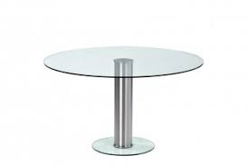 platform round glass dining table for