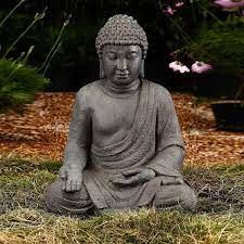 Meditating Buddha Garden Statue Wh005