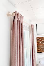 how to make a wooden curtain rod for