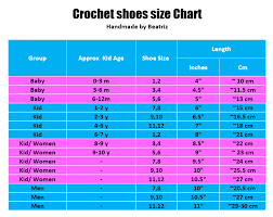 11 Cogent Crochet Size Chart For Babies