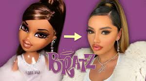a bratz doll makeup tutorial