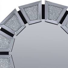 Round Crystal Home Decor Wall Mirror