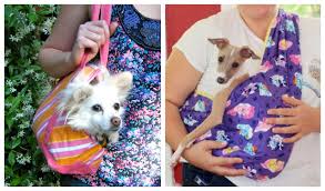 diy fabric dog sling carrier free