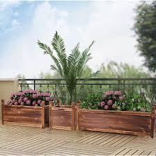 Outdoor Wooden Garden Raised Bed