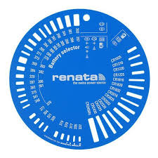 Renata Battery Size Selector Watch Batteries Size Chart