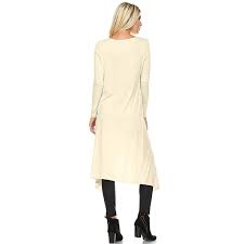 Issac Liev Isaac Liev Trendy Extra Long Duster Soft Cardigan