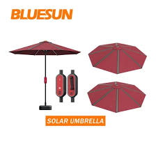 Table Round Umbrella Solar Powered Led