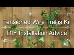 diy tensioned wire trellis kits