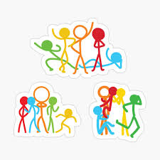 Alan Becker five stick figures animation characters sticker set Sticker  for Sale by BoldPencil | Redbubble