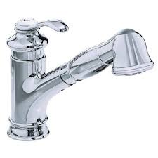 kitchen faucet in polished chrome