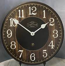 Brown Wood Wall Clock Large Wall Clock