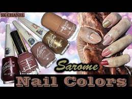 sarome nail color swatches sarome එක