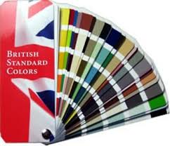 British Standard Paint Colour Chips