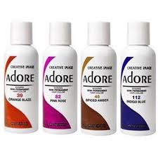 The color coats the outside of the hair and changes the tone rather than the color. Adore Semi Permanent Hair Color 4oz Beauty Depot O Store