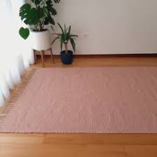 pastel pink rug 100x150cm ring line