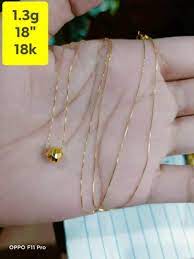 18k lightweight gold necklace women s