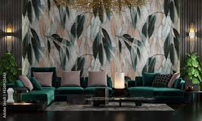 Wallpaper Decoration Of Plant Leaves