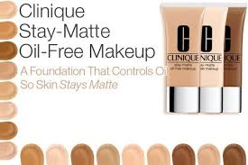 clinique stay matte oil free makeup