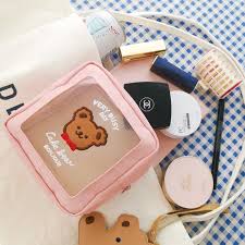 teddy bear makeup bag best kawaii