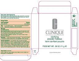clinique clarifying makeup information