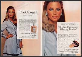 revlon touch glow makeup 1960s print