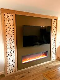 Decorative Logs Displayed In Alcoves Of