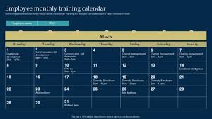 training calendar slide geeks